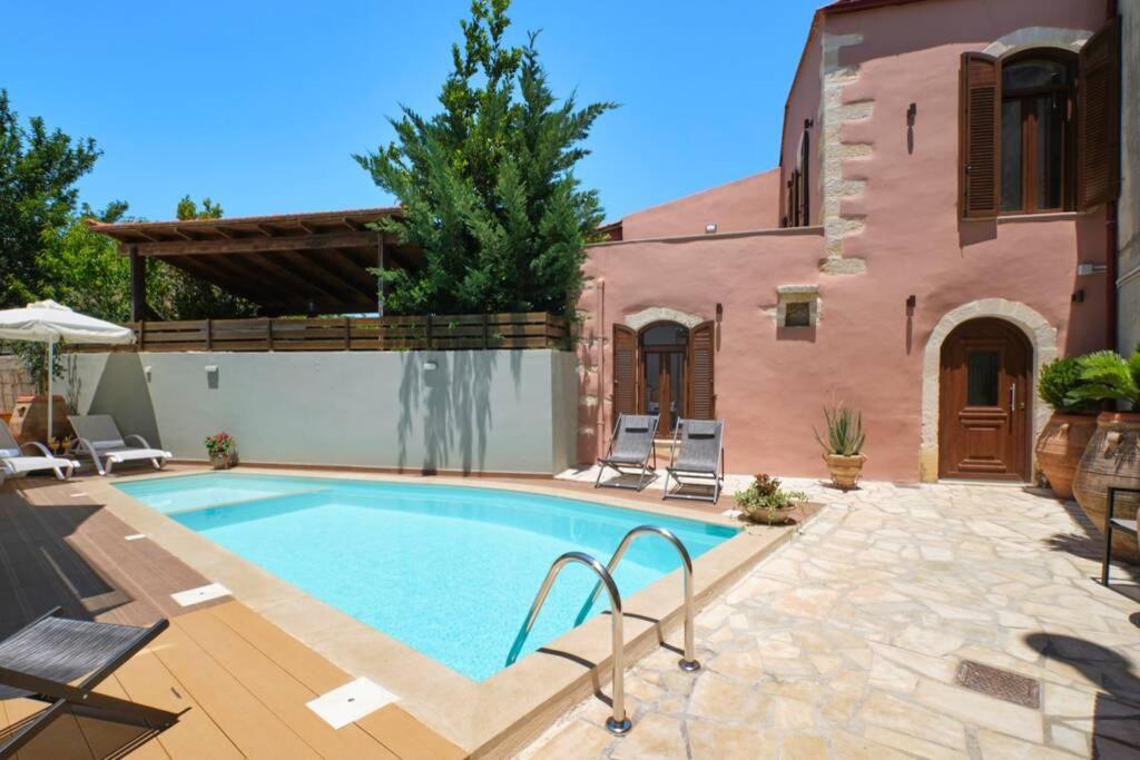 Stone Villa With Swimming Pool-Bbq! Melidhonion  ภายนอก รูปภาพ